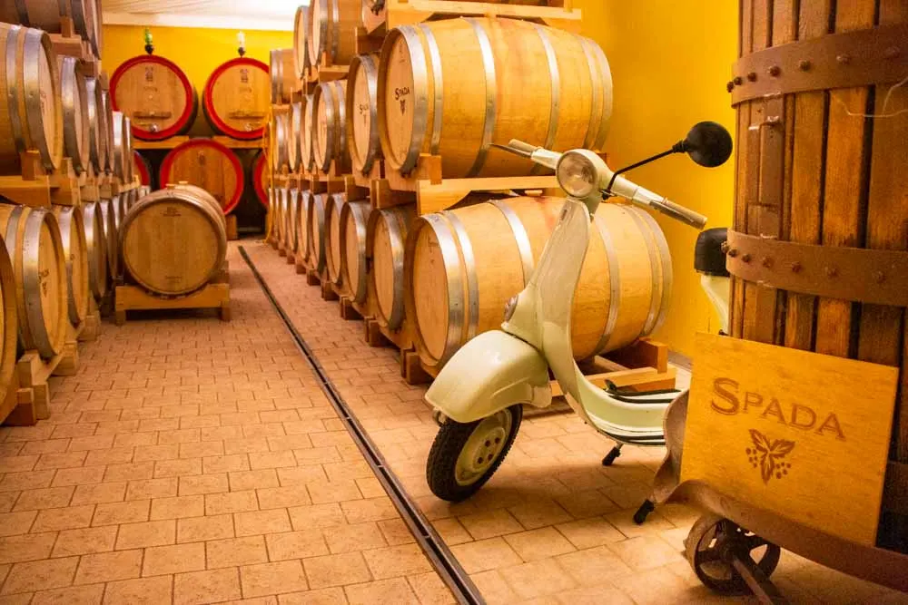 Wine Barrels at Azienda Agricola Spada in Valpolicella Italy