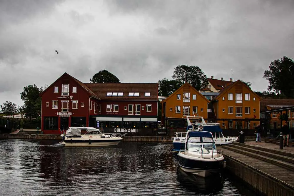 Harbor in Kristiansand Norway
