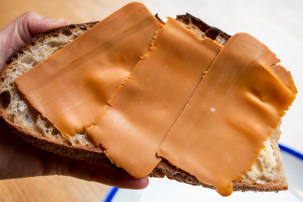 Norway Food - Brunost Cheese on Bread