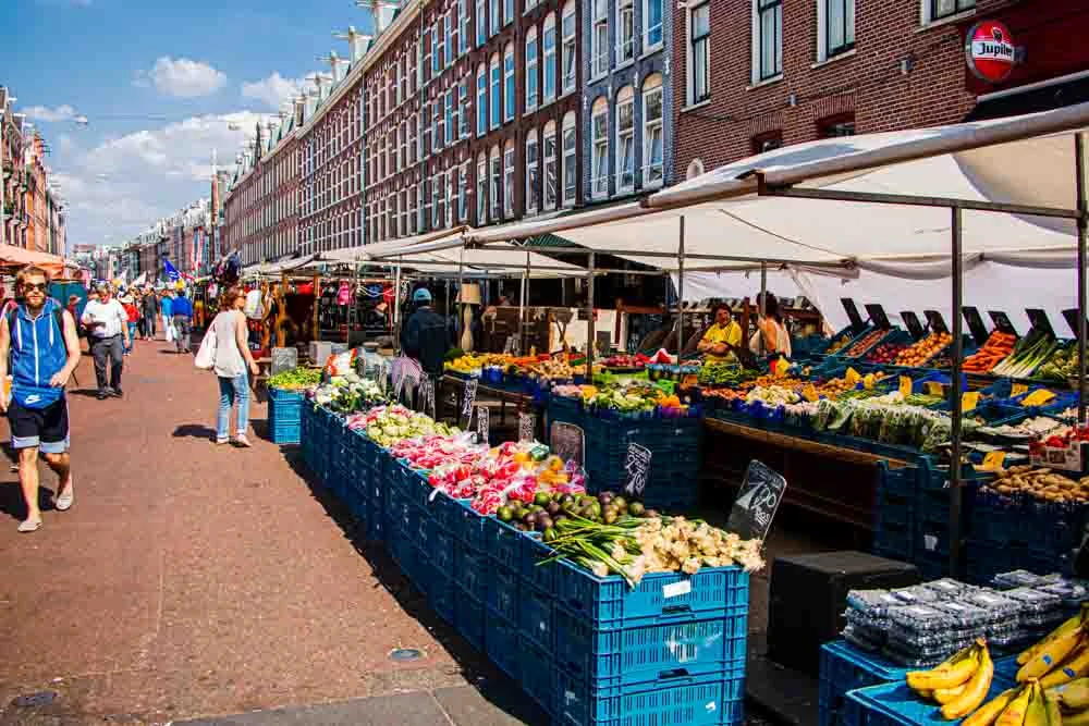 Albert Cuyp Market in Amsterdam