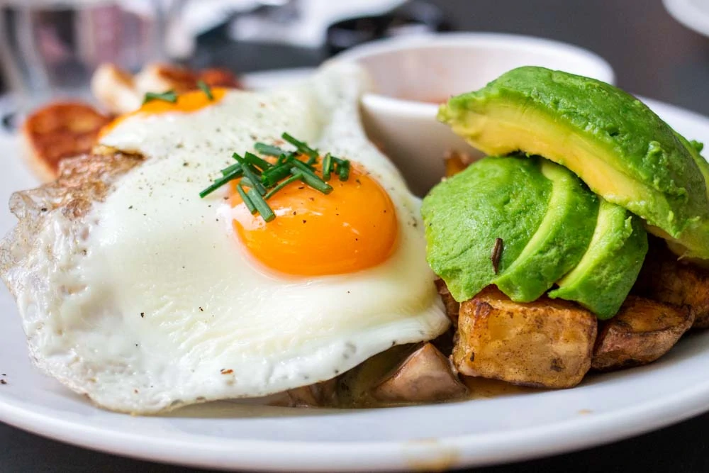Eggs and Avocado at Bakers and Roasters in Amsterdam