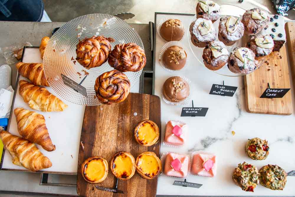 Pastries at Monks Coffee Roasters in Amsterdam