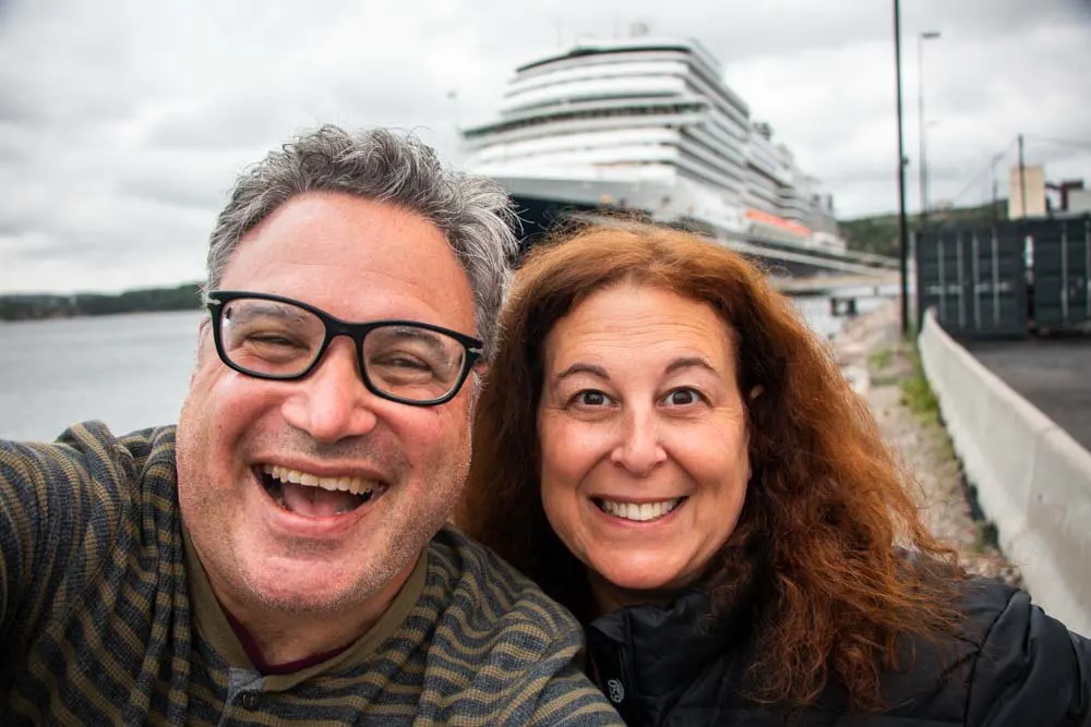 Port Selfie on Nieuw Statendam Holland America Norway Cruise