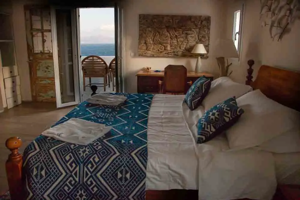 Bedroom at Villa Hurmuses in Mykonos