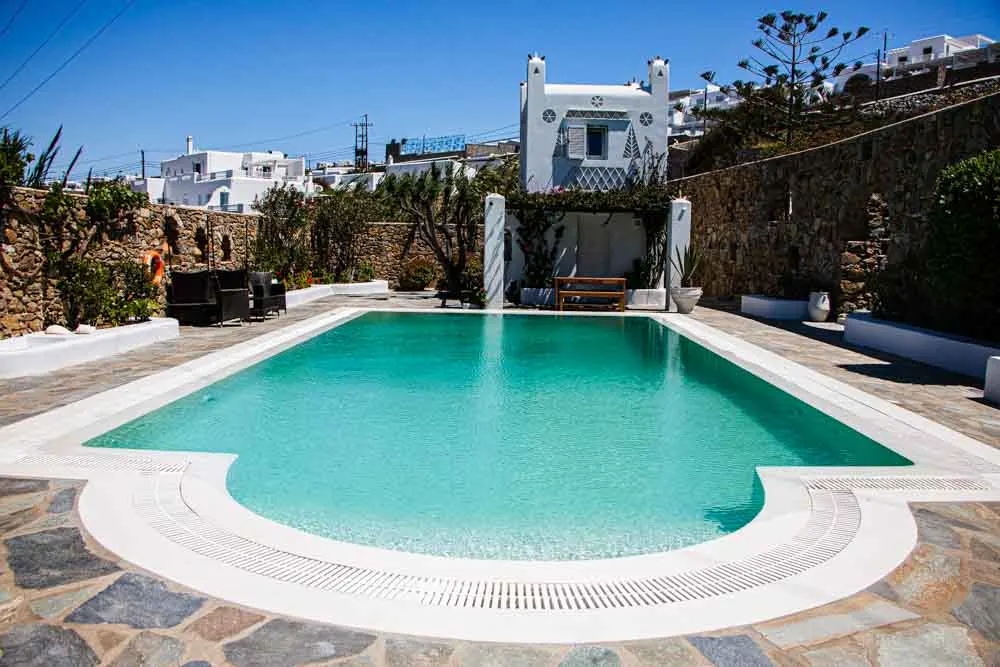 Pool at Villa Hurmuses in Mykonos