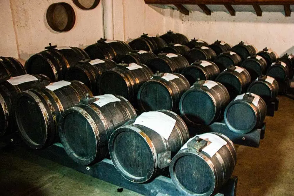 Balsamic Vinegar Barrels at Acetaia Villa San Donnino near Modena
