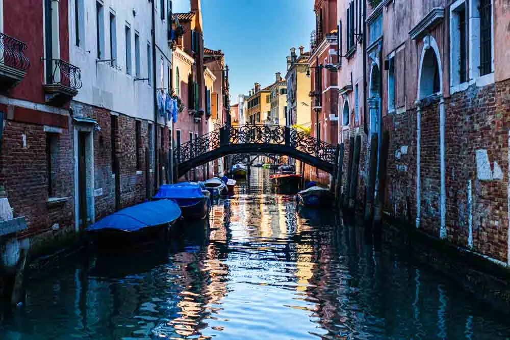 Venice Canal with Reflections