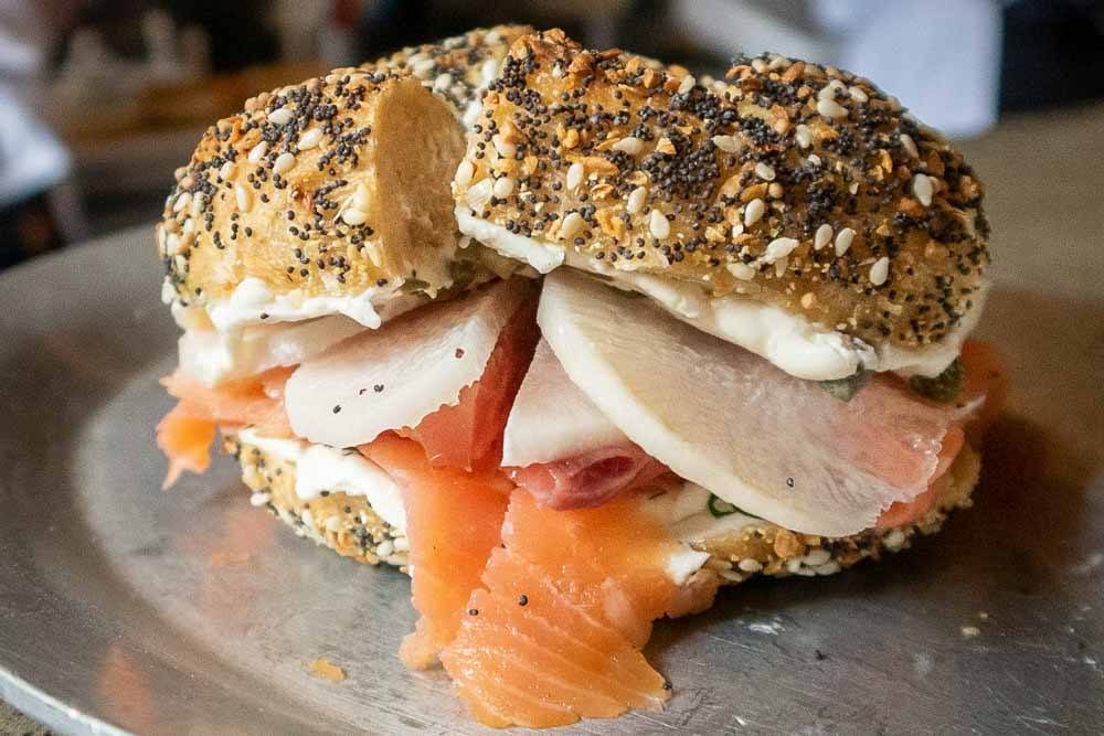 Bagel and Lox at Philly Style Bagels in Philadelphia