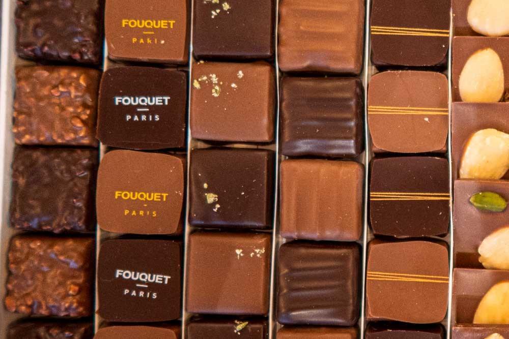 Chocolates at Fouquet in Paris
