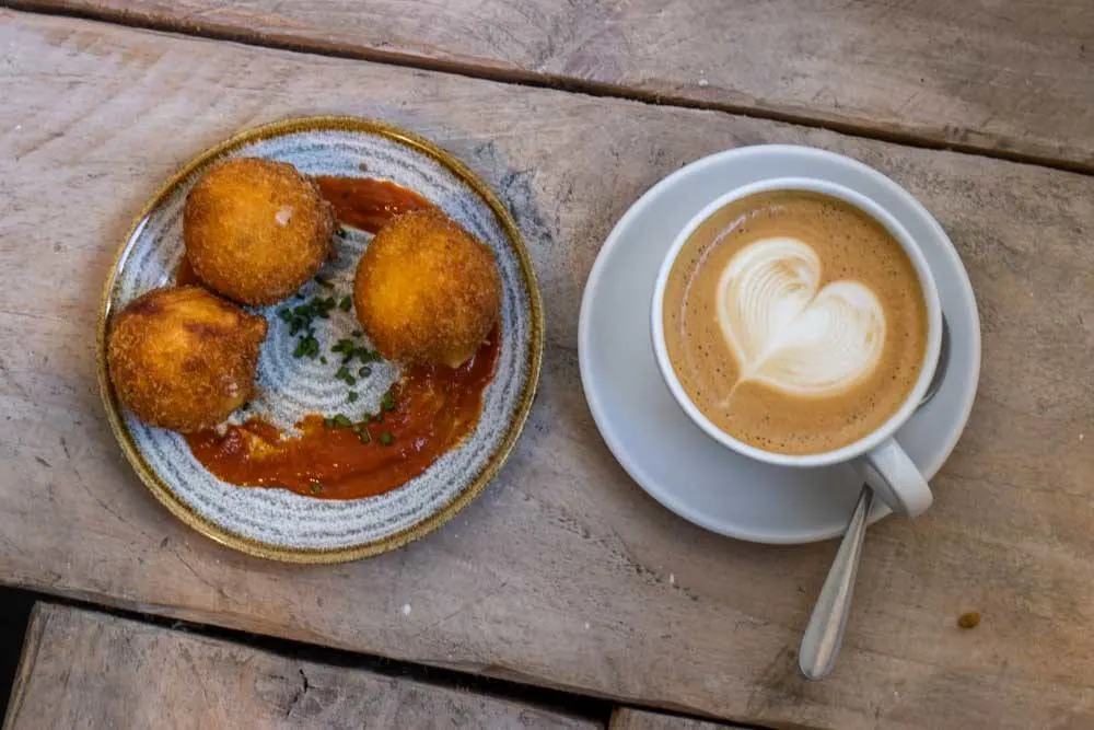 Croquettes and Coffee at Two Pups in Dublin