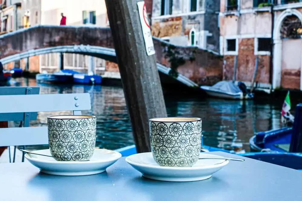 Coffee with a view in Venice