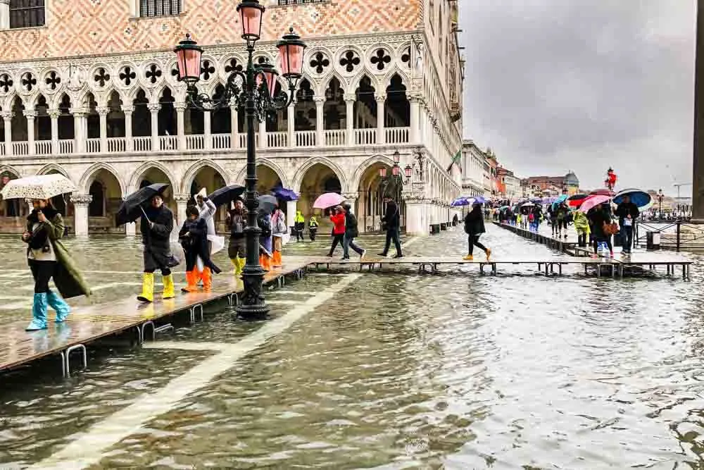 Flood Walkway in Venice