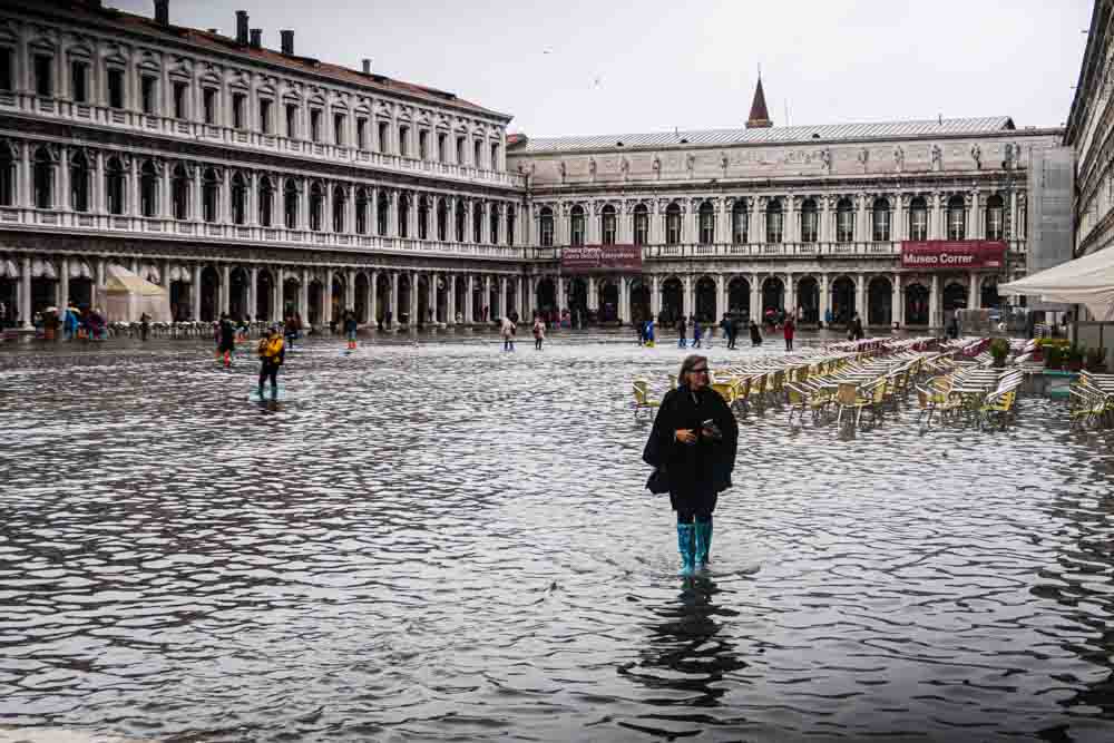 Venecijoje užlieta Piazza San Marco aikštė