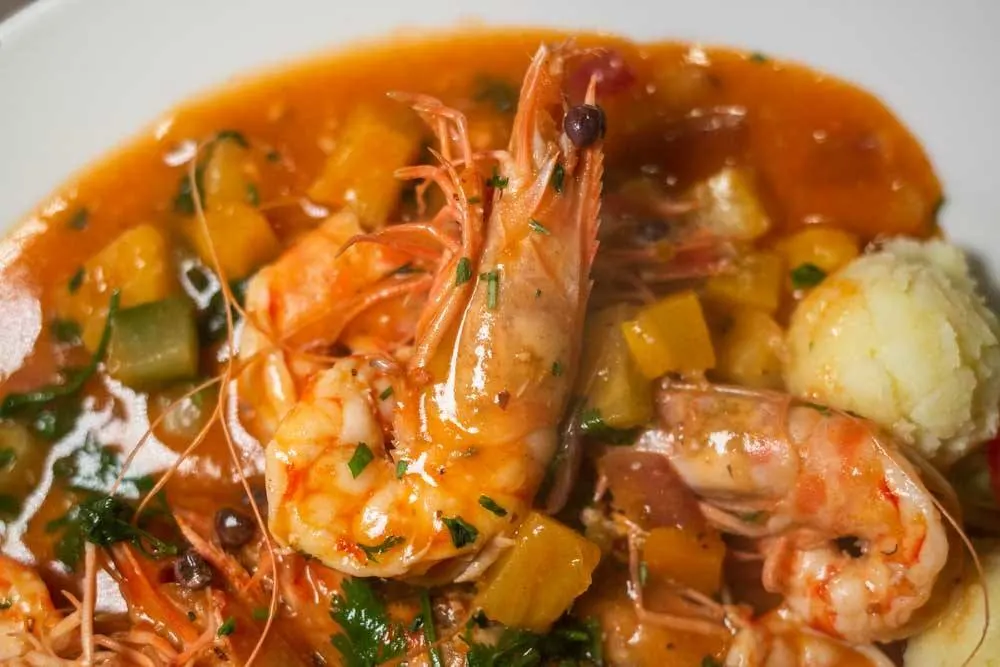 Prawns in Sweet and Sour Busara Style Osteria Alle Testiere in Venice