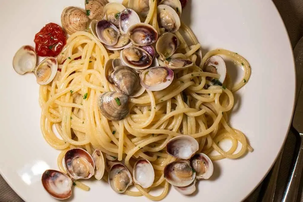 Spaghetti with Bevarasse Claims at Osteria Alle Testiere in Venice