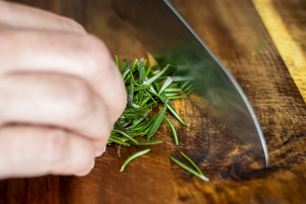 Chopping Rosemary