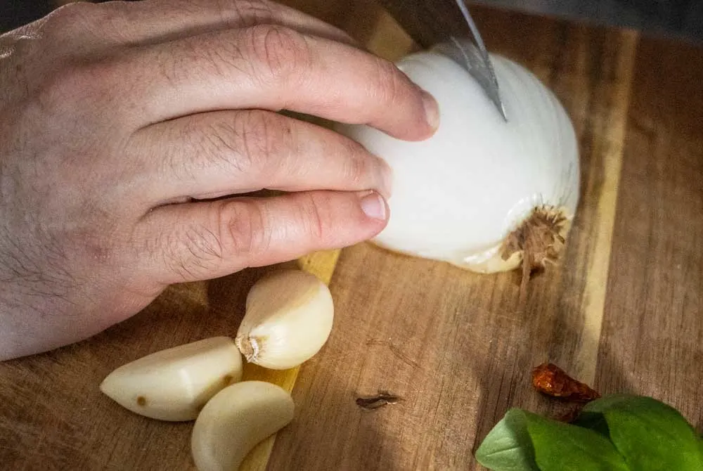 Chopping an Onion