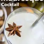Pinterest image: image of mauresque cocktail with caption reading 'How to Make a Mauresque Cocktail'