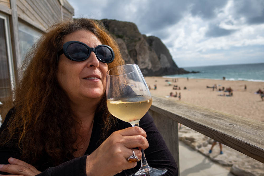 Drinking Wine at Bar do Fundo in Sintra