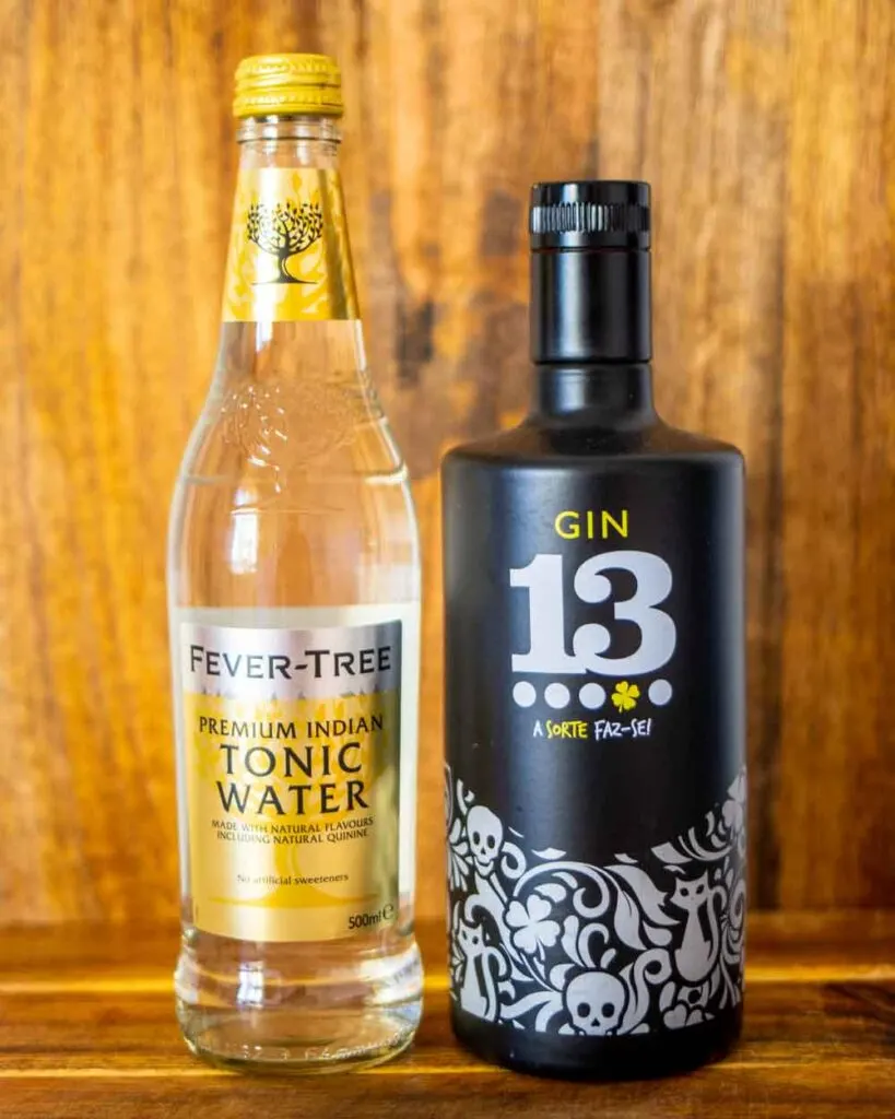 Tonic and Gin Bottles