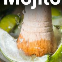 Pinterest image: image of Mojito with caption reading 'How to Make a Mojito'