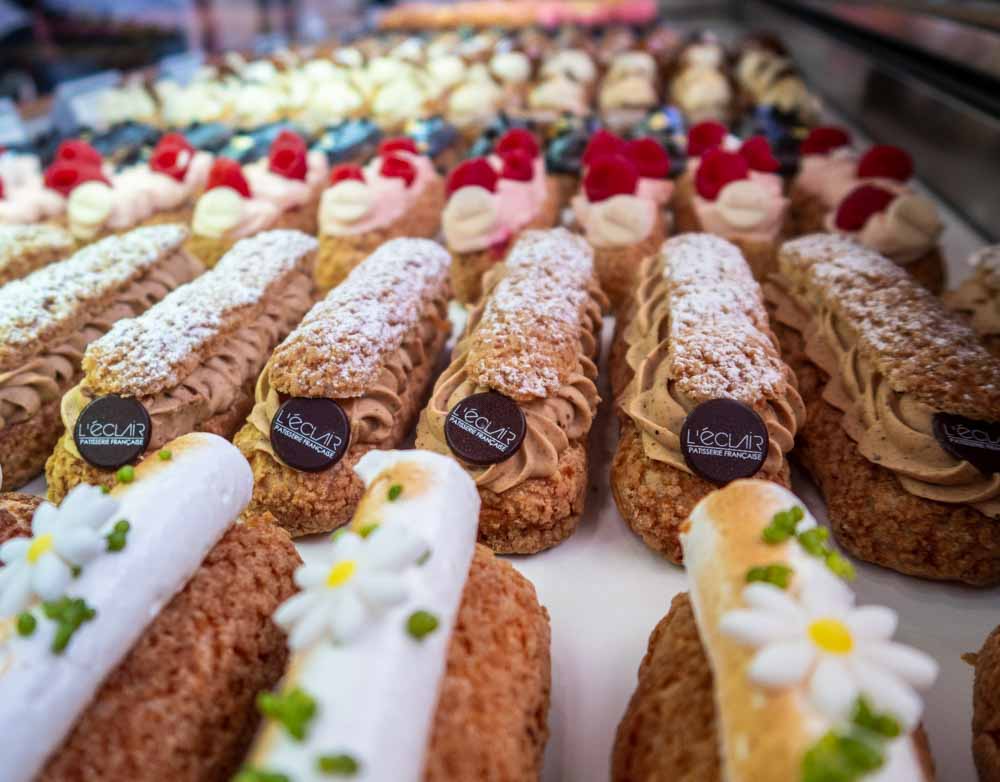 Eclairs at Time Out Market Lisbon