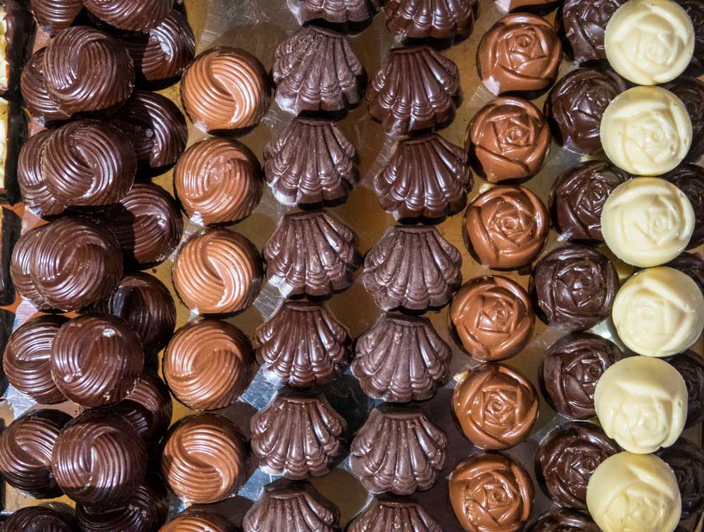 Chocolates at Pilies Sokoladine in Vilnius