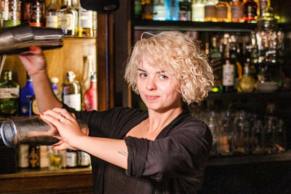 Mixologist at Nomads Cocktail Bar in Vilnius