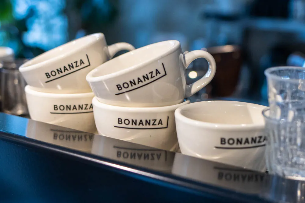 Coffee Mugs at Bonanza Coffee Heroes in Berlin