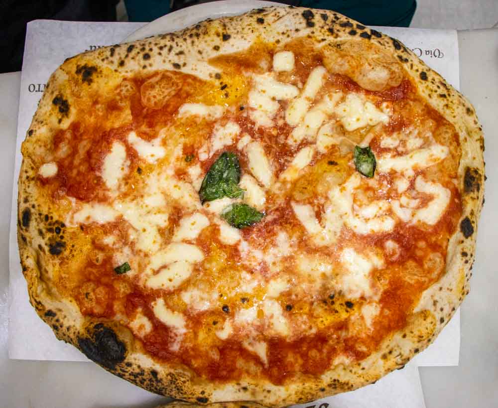 Pizza at Da Michele in Naples Italy