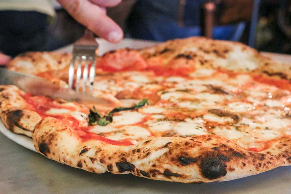 Pizza at Sorbillo in Naples