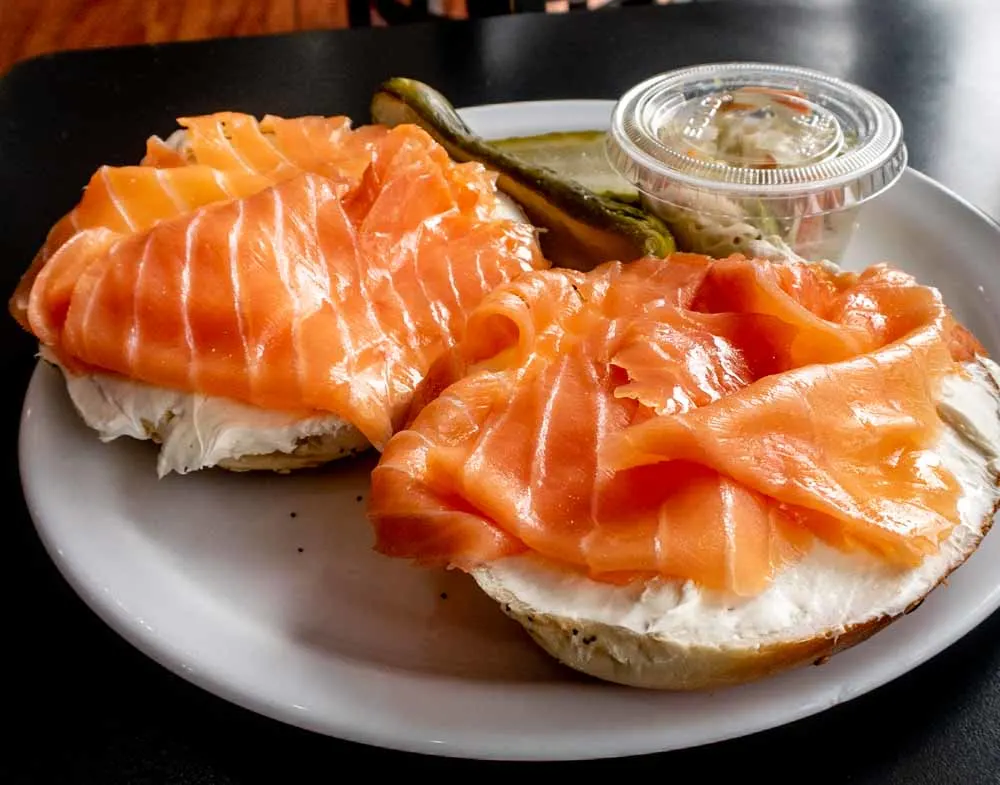 Bagel and Lox in New York
