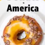 Pinterest image:image of donut with caption reading 'The Best Donuts in America'