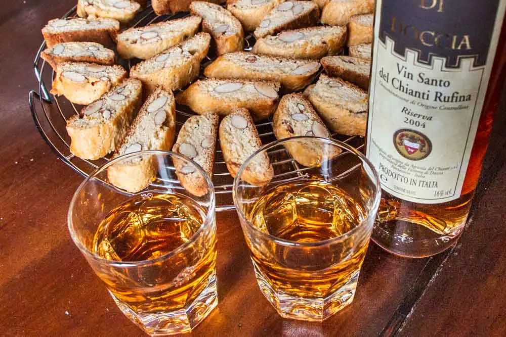 Cantuccini with Vin Santo in Florence