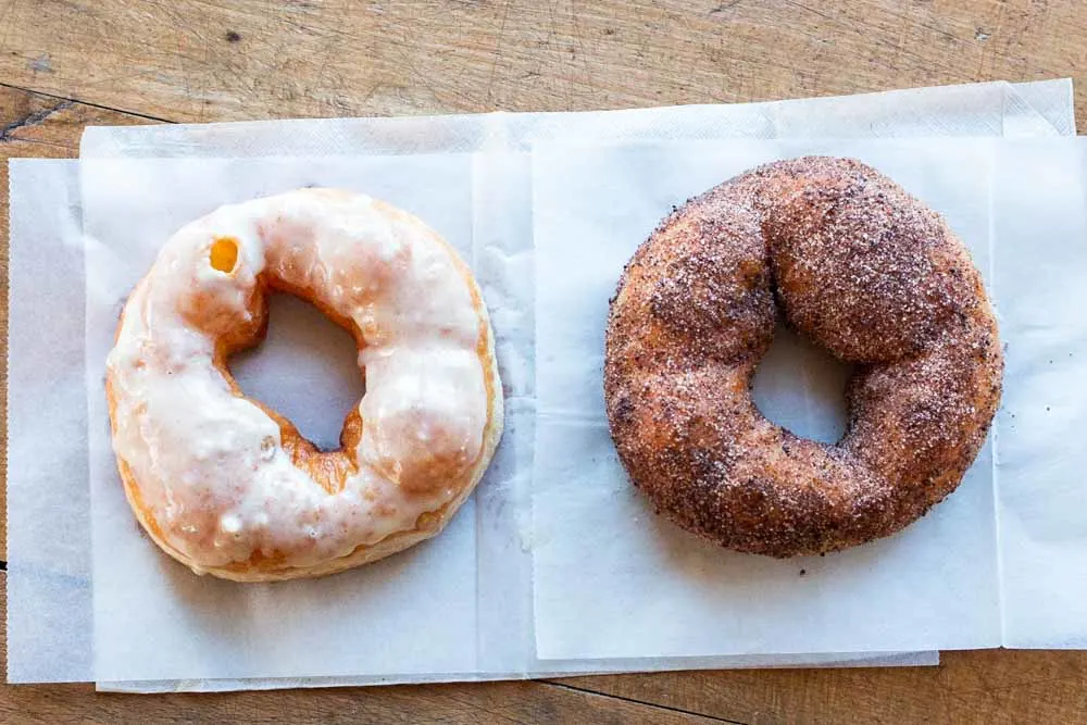 Cream Cheese Ginger and Cocoa Rub at Hole Doughnuts in Asheville