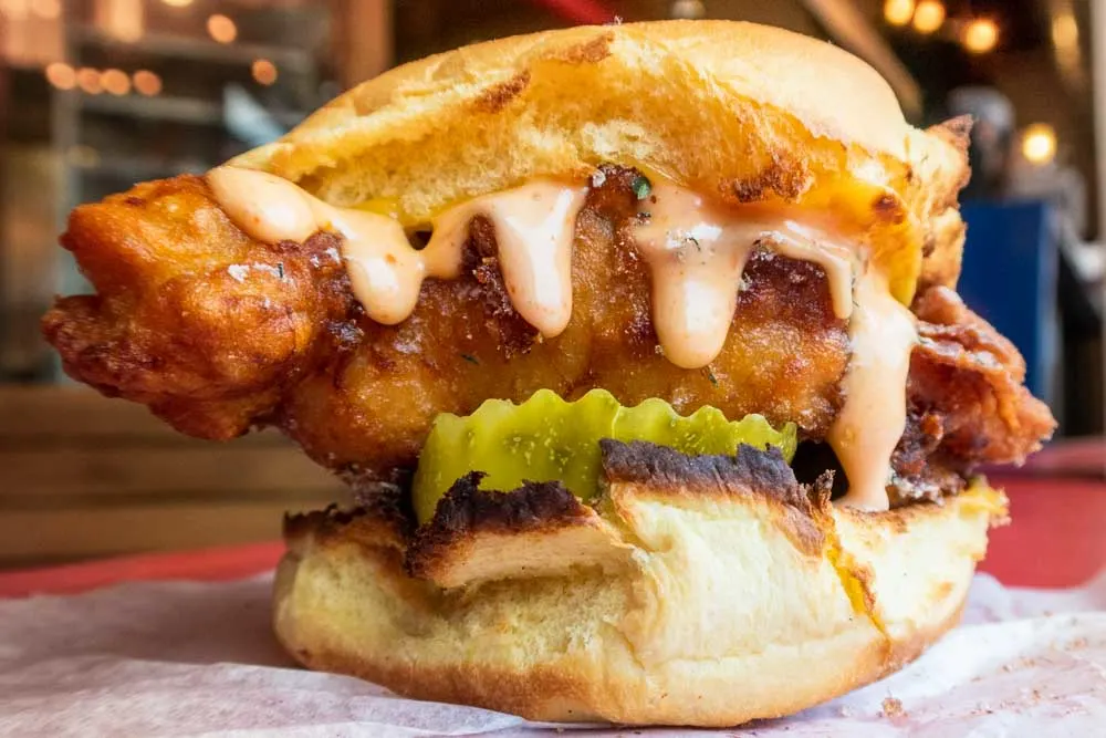 Fried Chicken Sandwich at Federal Donuts in Philadelphia