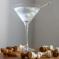 Gibson Cocktail with Chess Pieces