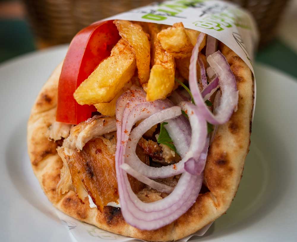 Gyro at Theikon Grill House in Athens