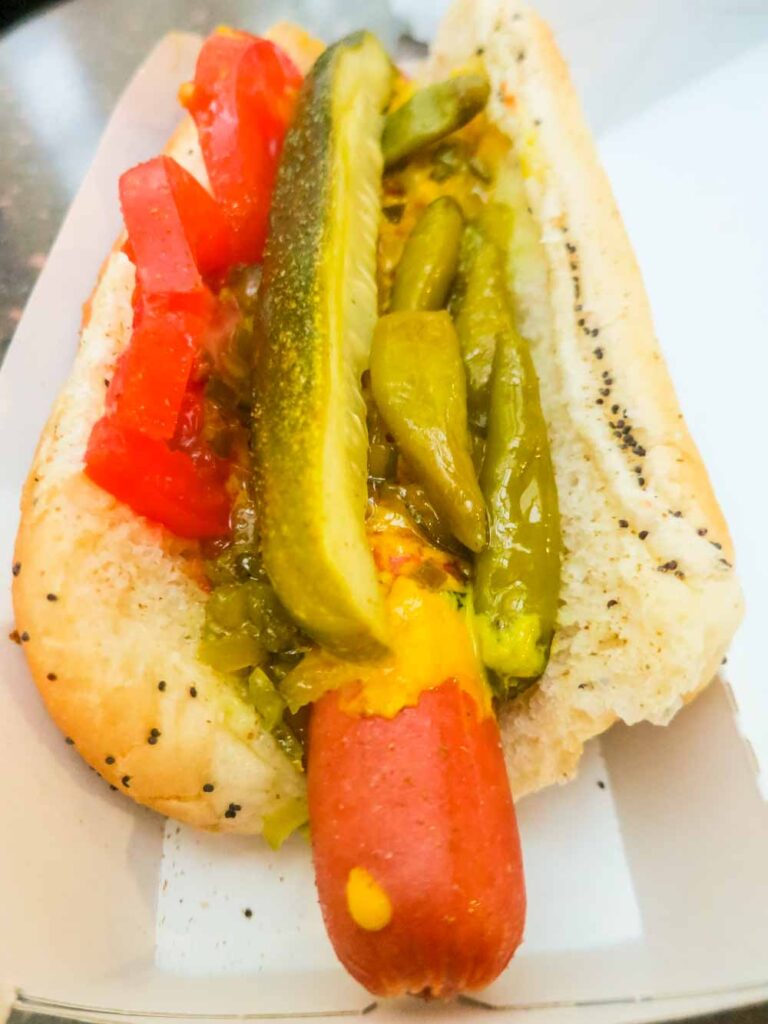 Hot Dog at Chicago Airport