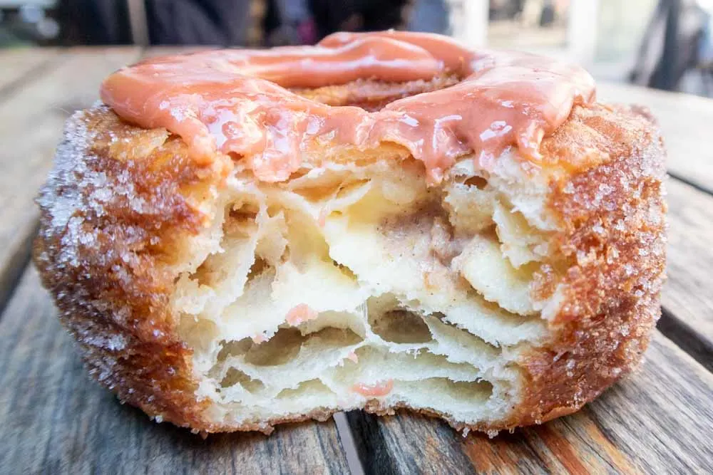 Inside a Cronut at Dominique Ansel Bakery in New York
