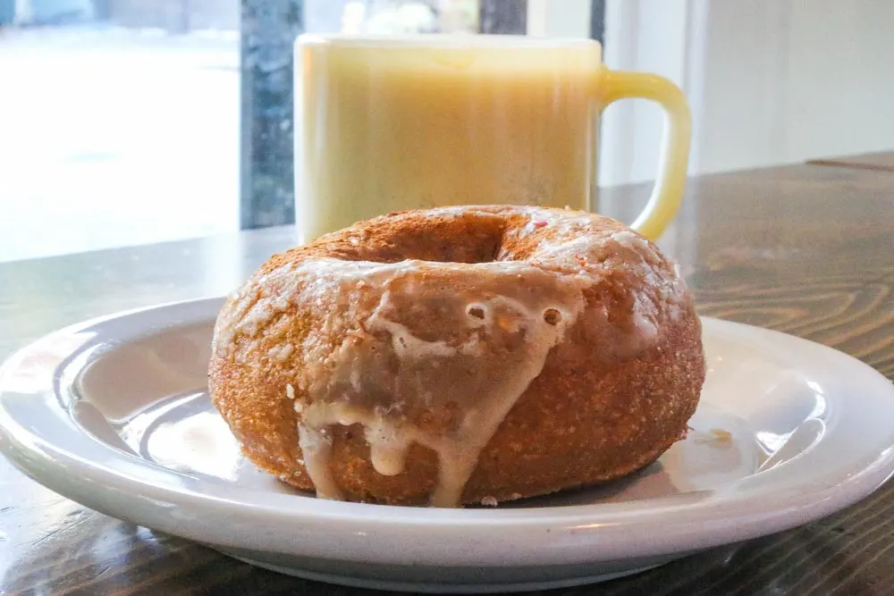 Mighty O Donut at Analog Coffee in Seattle