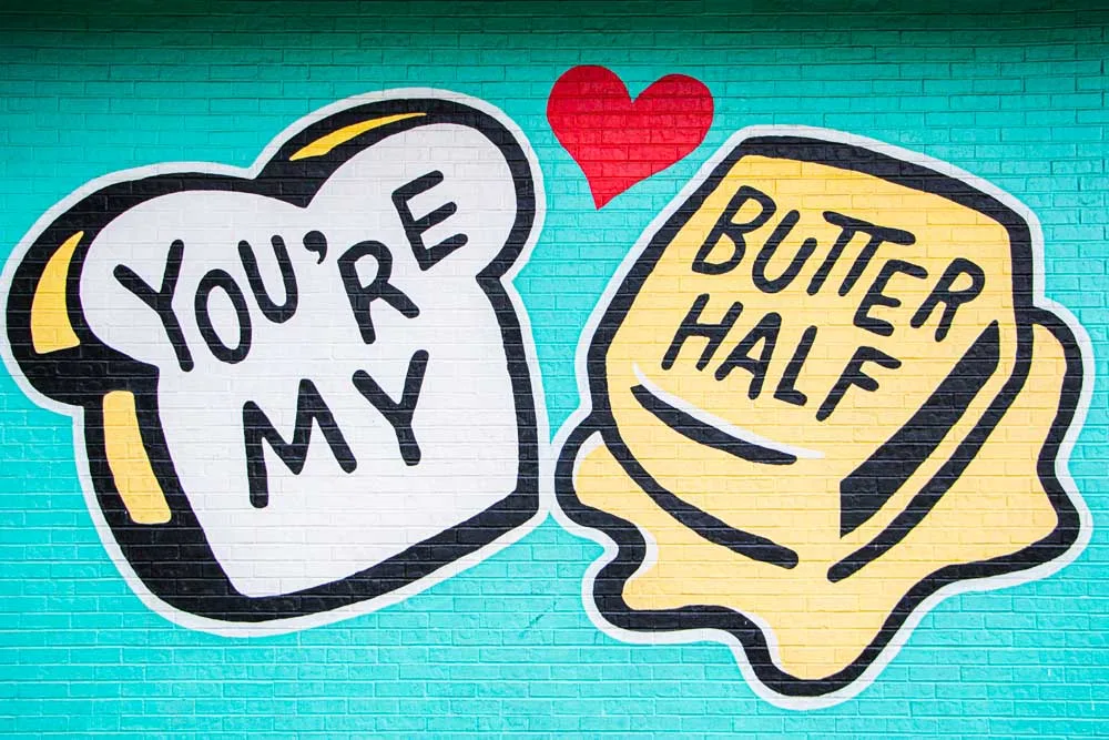 Butter Half Mural in Austin