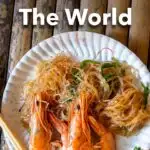 Pinterest image: image of Thai Food with caption reading "Best Foodie Cities in the World"