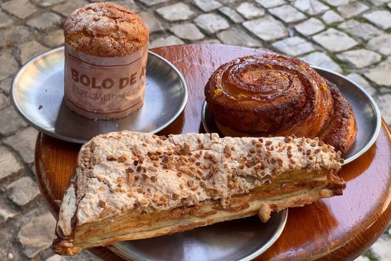 Pastry Selection at Padaria 110 in Lisbon