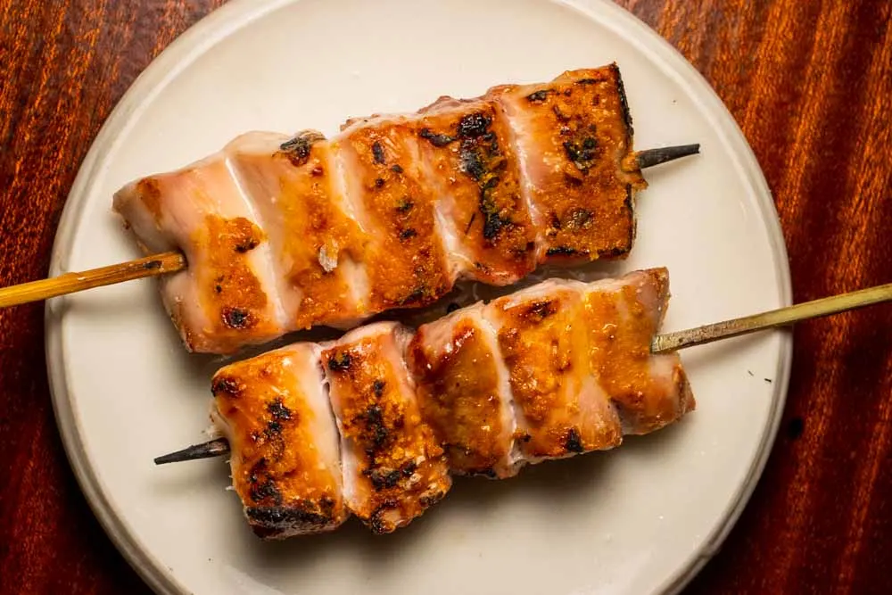 Two Yakitori Skewers at Le Rigmarole in Paris