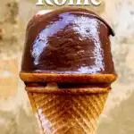 Pinterest image: gelato cone with caption reading 