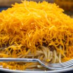 Cincinnati Chili from the Side with Fork