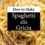 Pinterest image: pasta with caption reading 