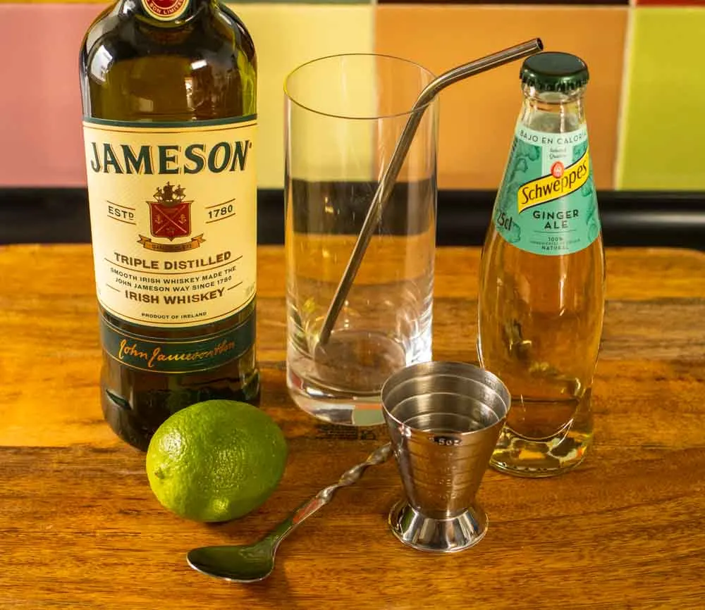 Jameson Whiskey Ginger Ingredients