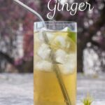 Pinterest image: jameson whiskey ginger cocktail with caption reading 